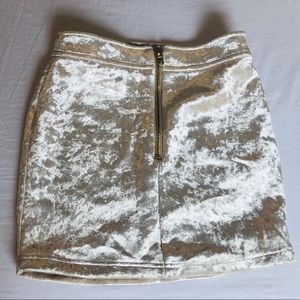 Forever 21 velvet skirt